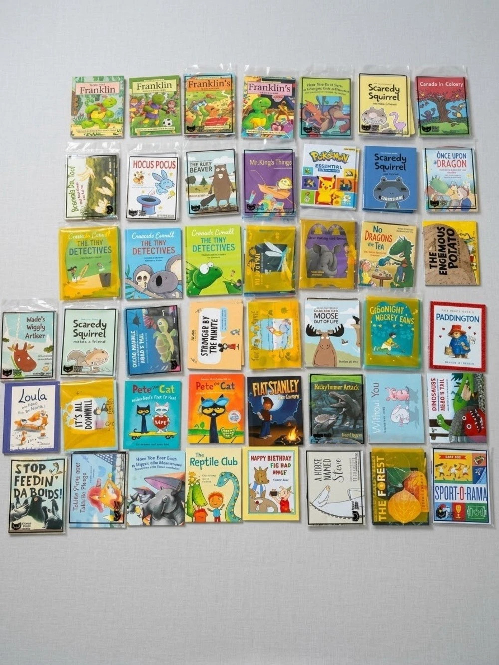 67 Pc Kids Children’s Book Lot Mostly New Franklin Pete the Cat Pokémon